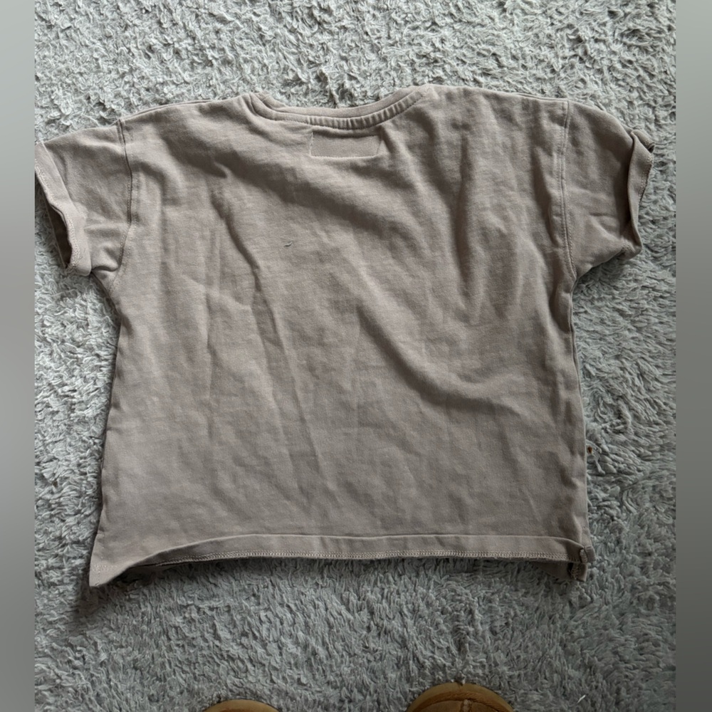 Zara Taupe Crewneck Tank Top